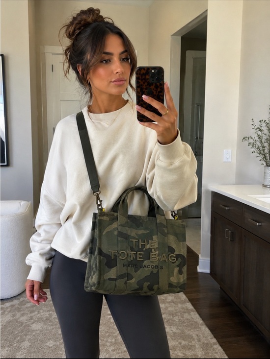 Marc Jacobs Handbags - Marc Jacobs Camouflage Canvas Tote in Olive and Black